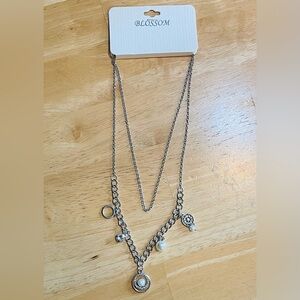 💖 5 for $25 💖 BLOSSOM Silver Layered Charm Necklace